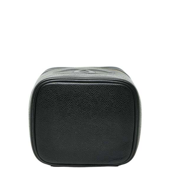 CHANEL Black Caviar Leather Logo Vanity Bag - Picture 3 of 12